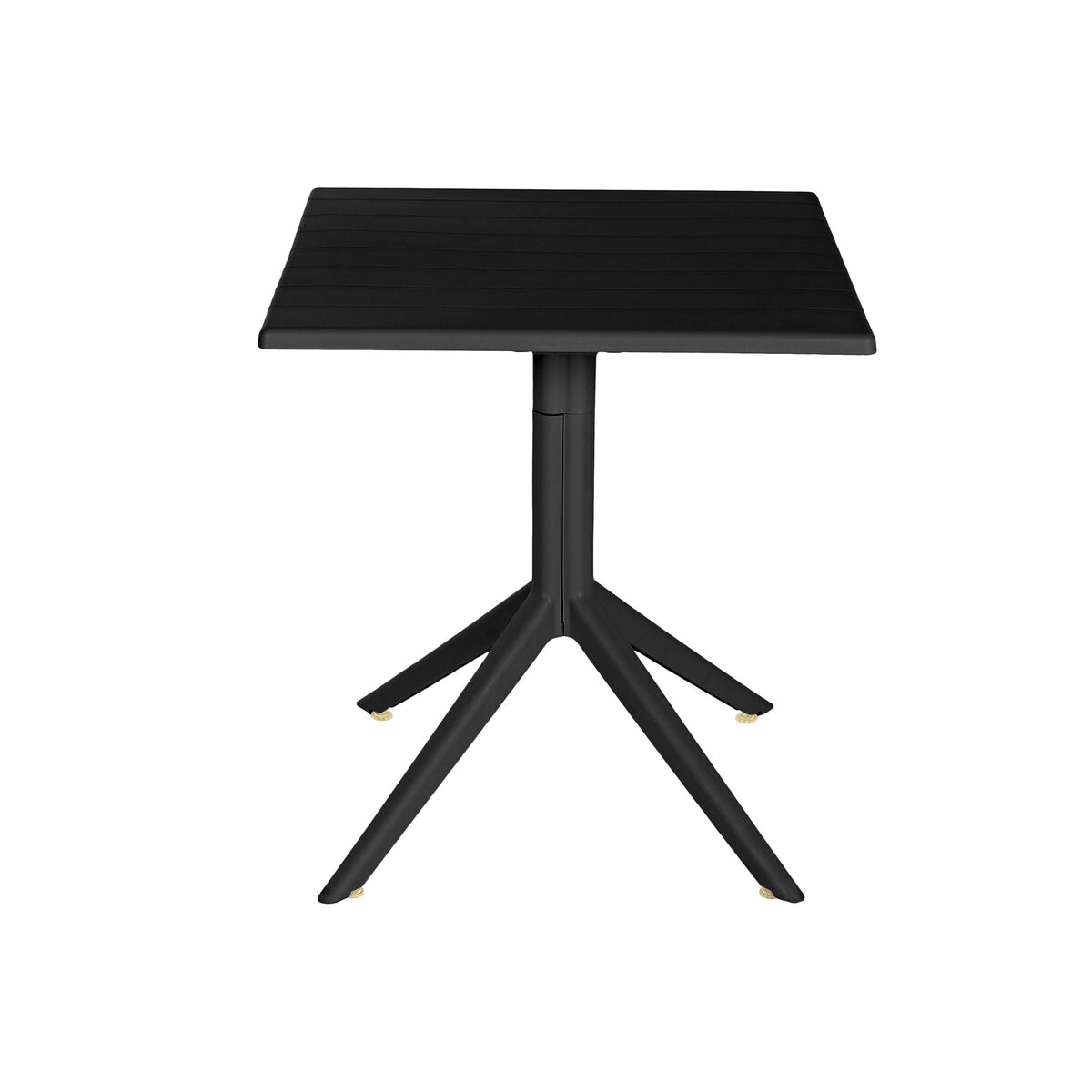 Dining Table Home ESPRIT Black Metal polypropylene 70 x 70 x 75 cm Dining Table Home ESPRIT Black Metal polypropylene 70 x 70 x 75 cm