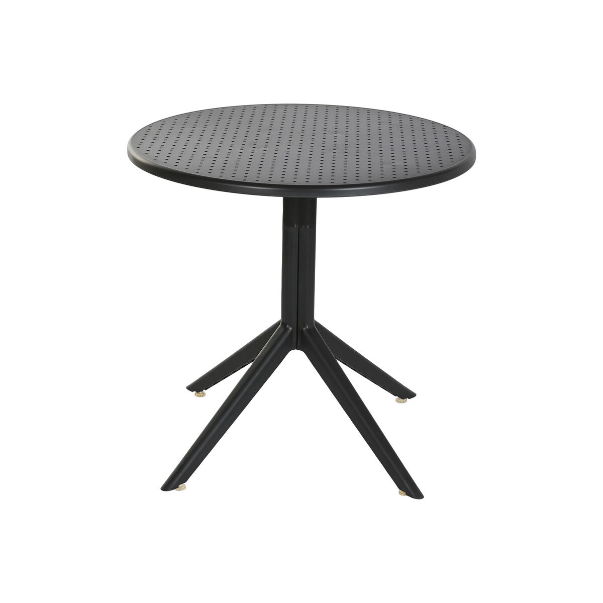 Dining Table Home ESPRIT Black Metal polypropylene 80 x 80 x 75 cm Dining Table Home ESPRIT Black Metal polypropylene 80 x 80 x 75 cm
