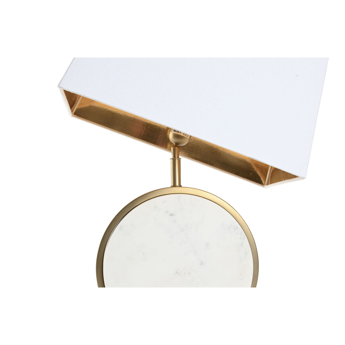 Desk lamp Home ESPRIT White Golden 50 W 220 V