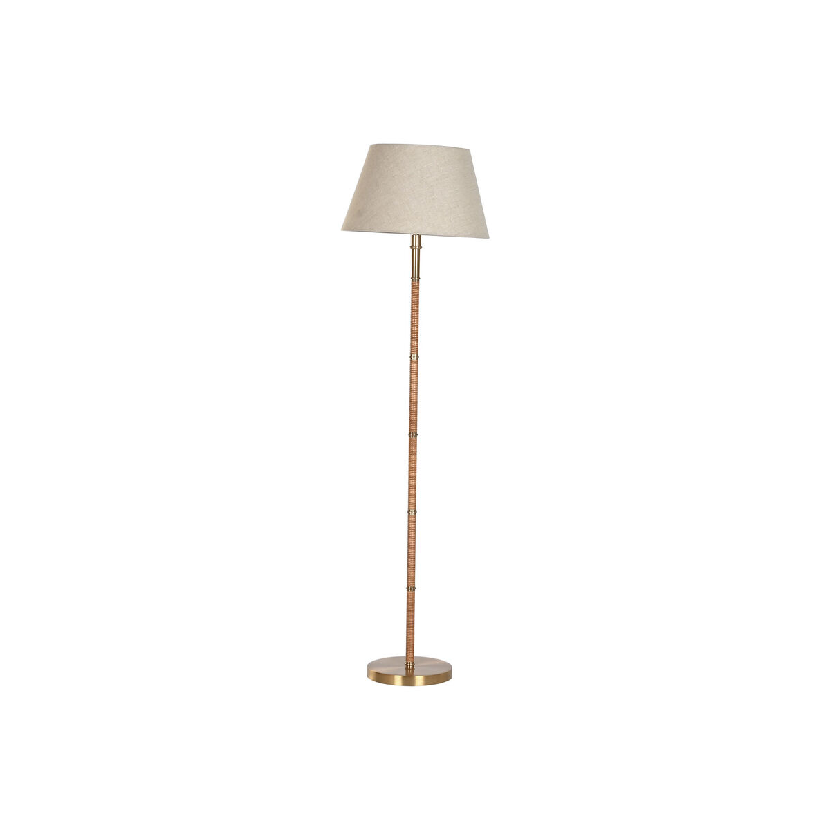 Floor Lamp Home ESPRIT Beige Golden Natural 50 W 220 V 42 x 42 x 154 cm