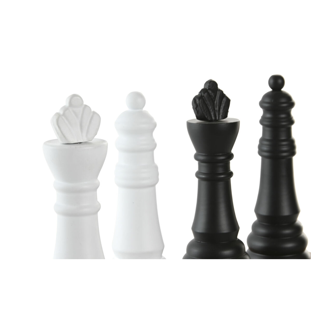 Decorative Figure Home ESPRIT White Brown Black Vintage 7 x 7 x 23 cm (4 Units)