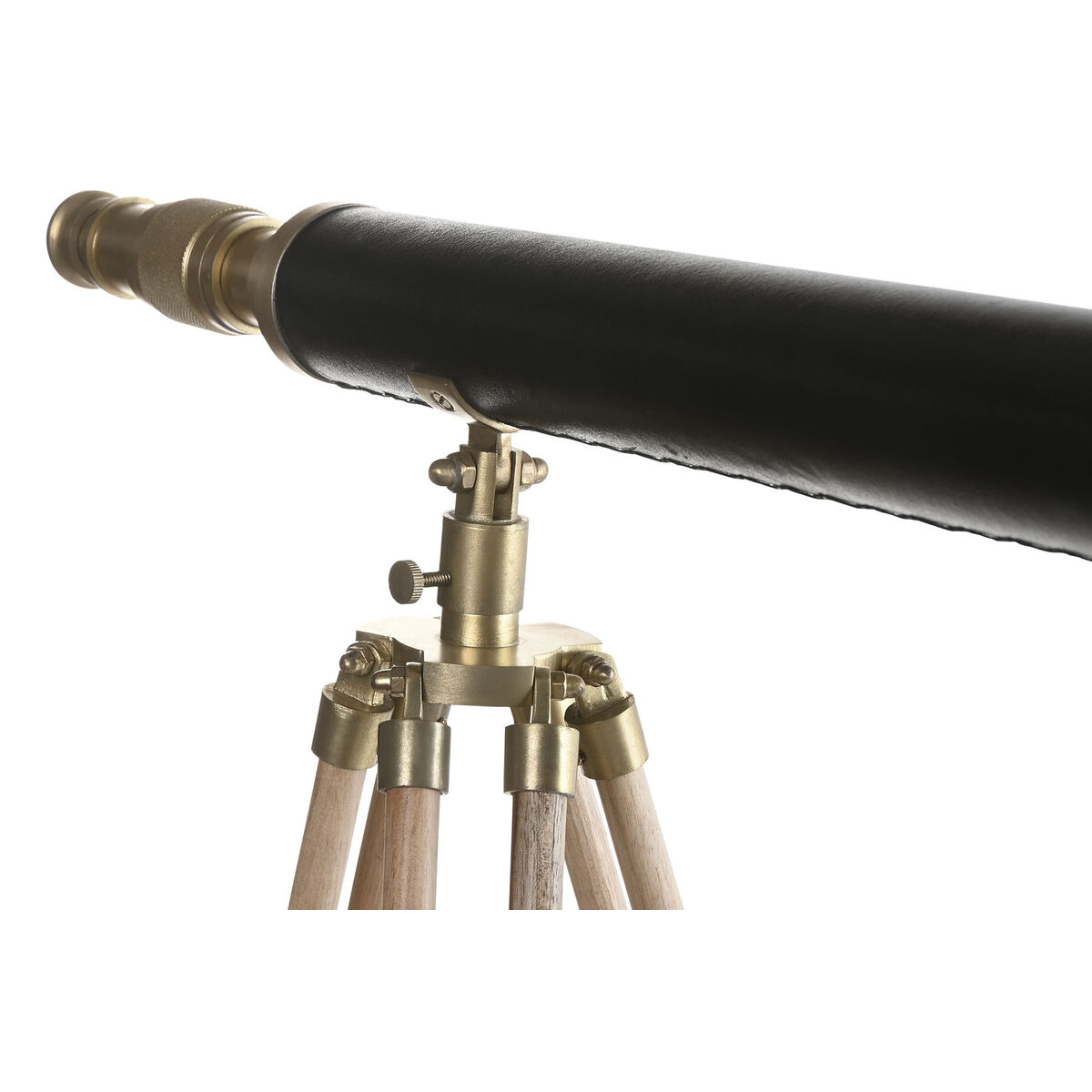 Decorative Figure Home ESPRIT Brown Golden Vintage Telescope 63 x 40 x 70 cm
