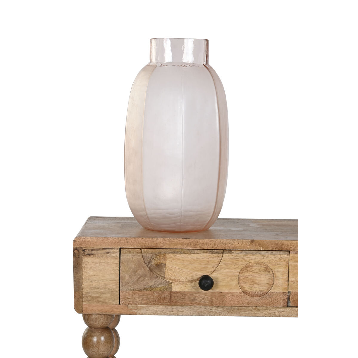 Vase Home ESPRIT Pink Crystal Modern 23 x 23 x 44 cm