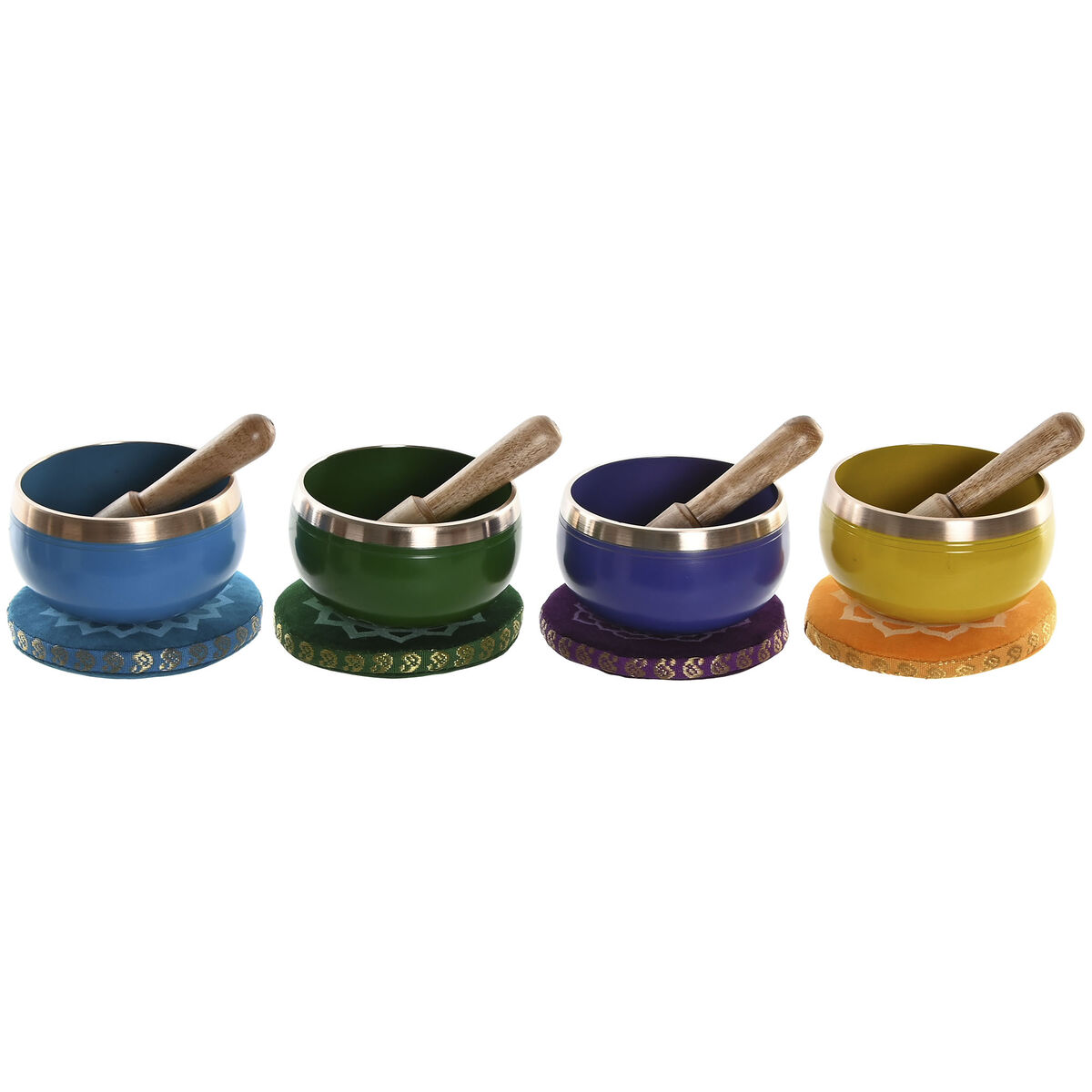 Gift Set Home ESPRIT Yellow Blue Green Pink 12 x 12 x 7 cm (4 Units)