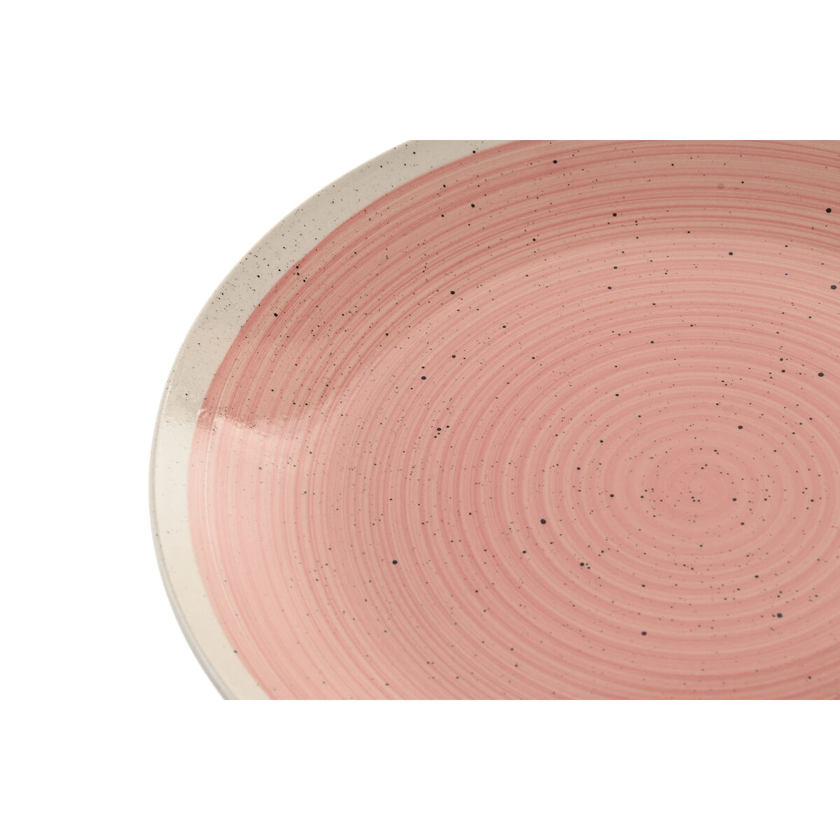 Tableware Home ESPRIT White Pink Stoneware 18 Pieces