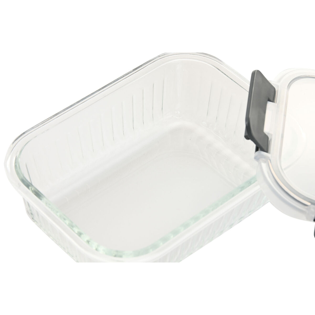 Lunch box Home ESPRIT Transparent polypropylene Borosilicate Glass 640 ml