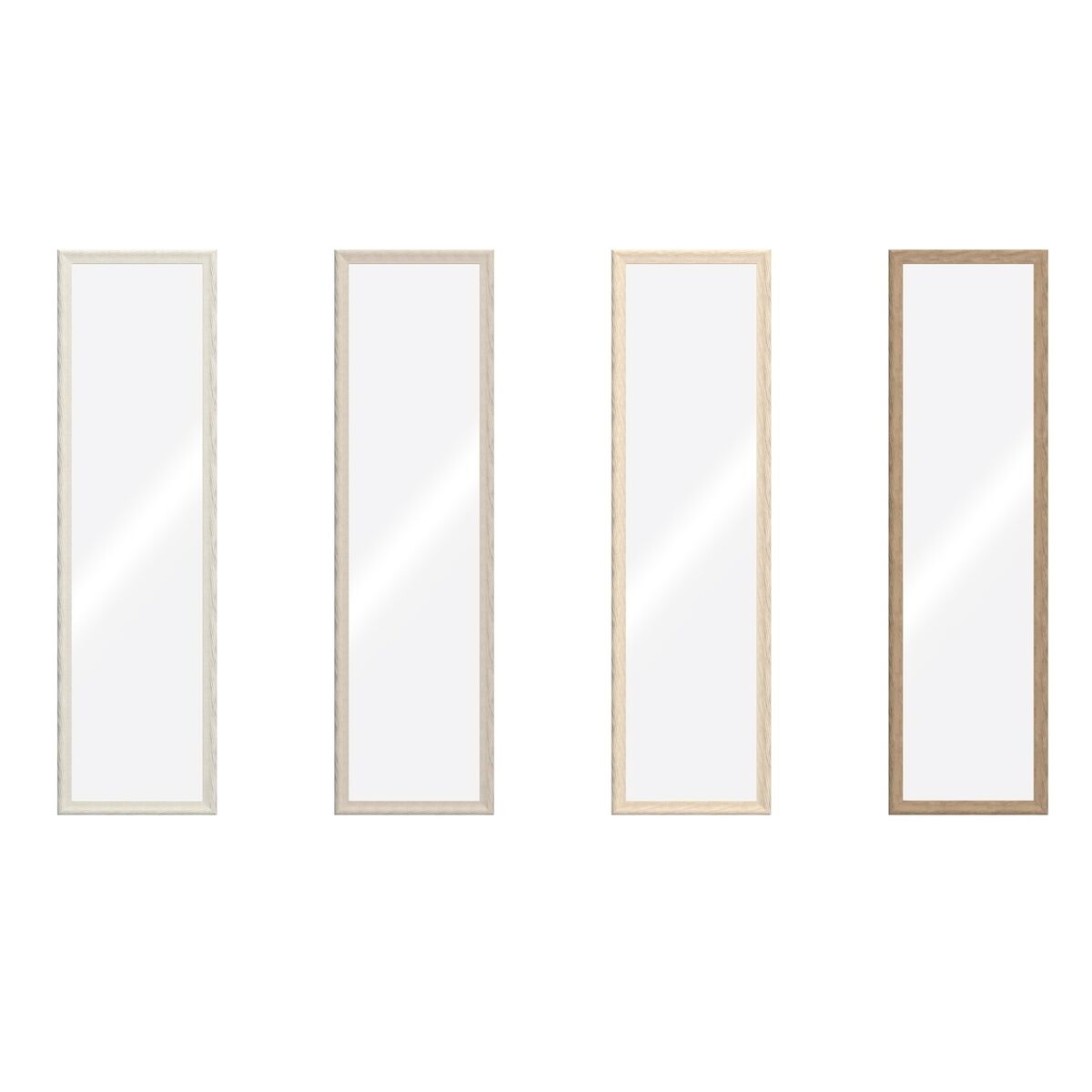 Wall mirror Home ESPRIT Brown Beige Grey Urban 35 x 2 x 132 cm (4 Units)
