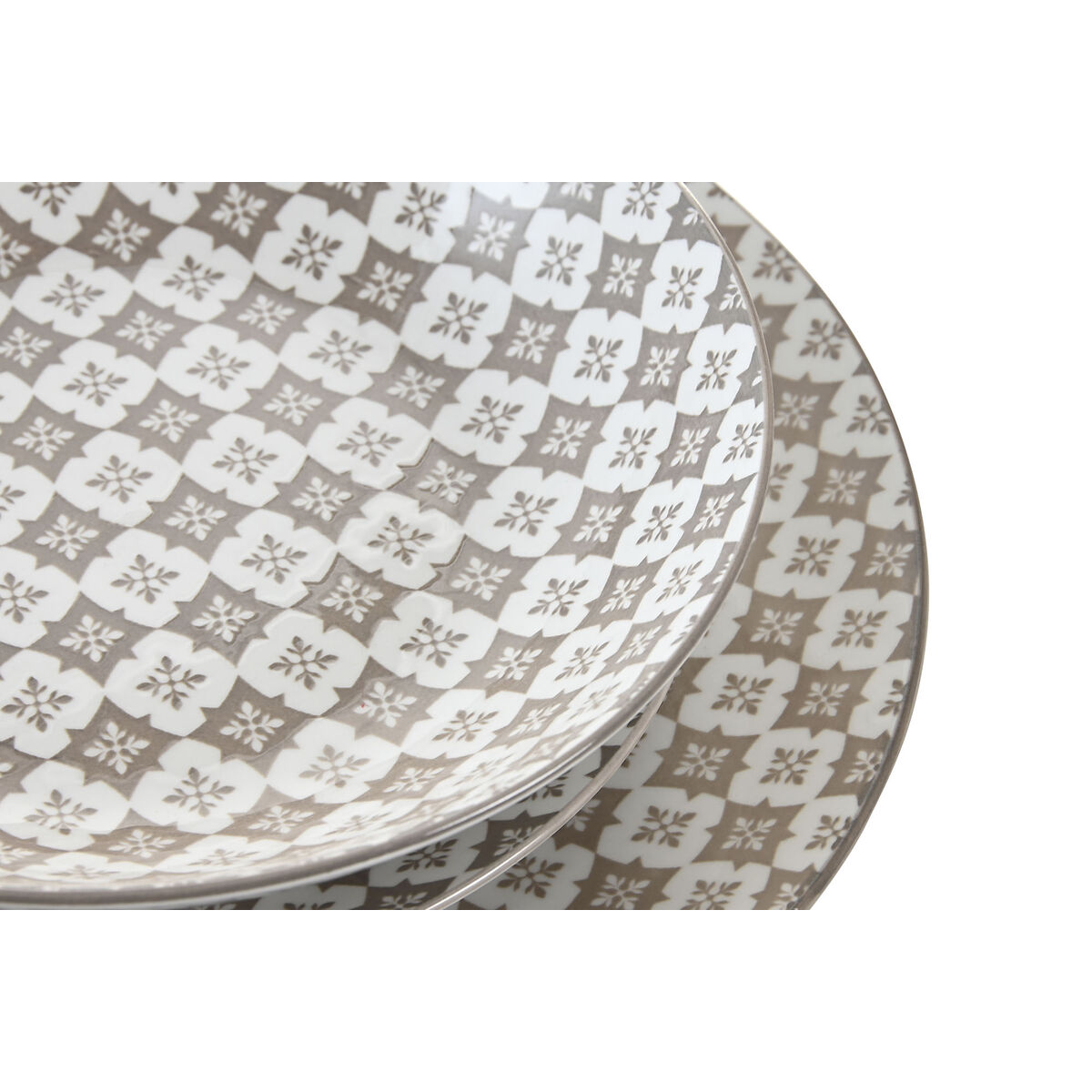 Tableware Home ESPRIT Beige Porcelain Modern 18 Pieces