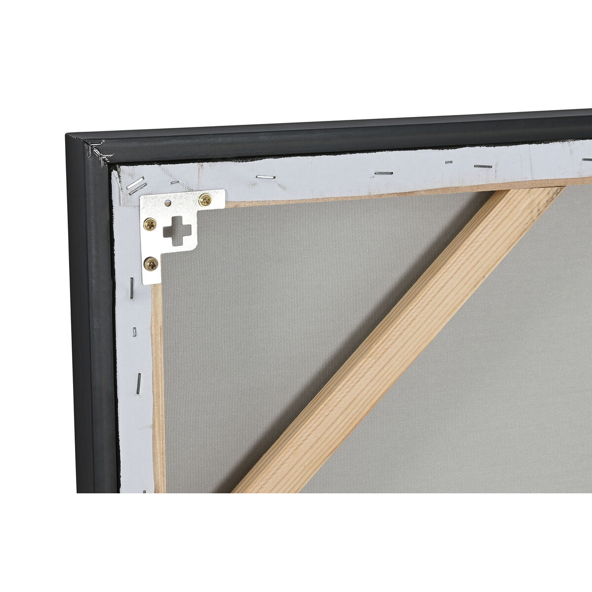 Painting Home ESPRIT White Black Golden Modern 90 x 3,5 x 120 cm (2 Units)