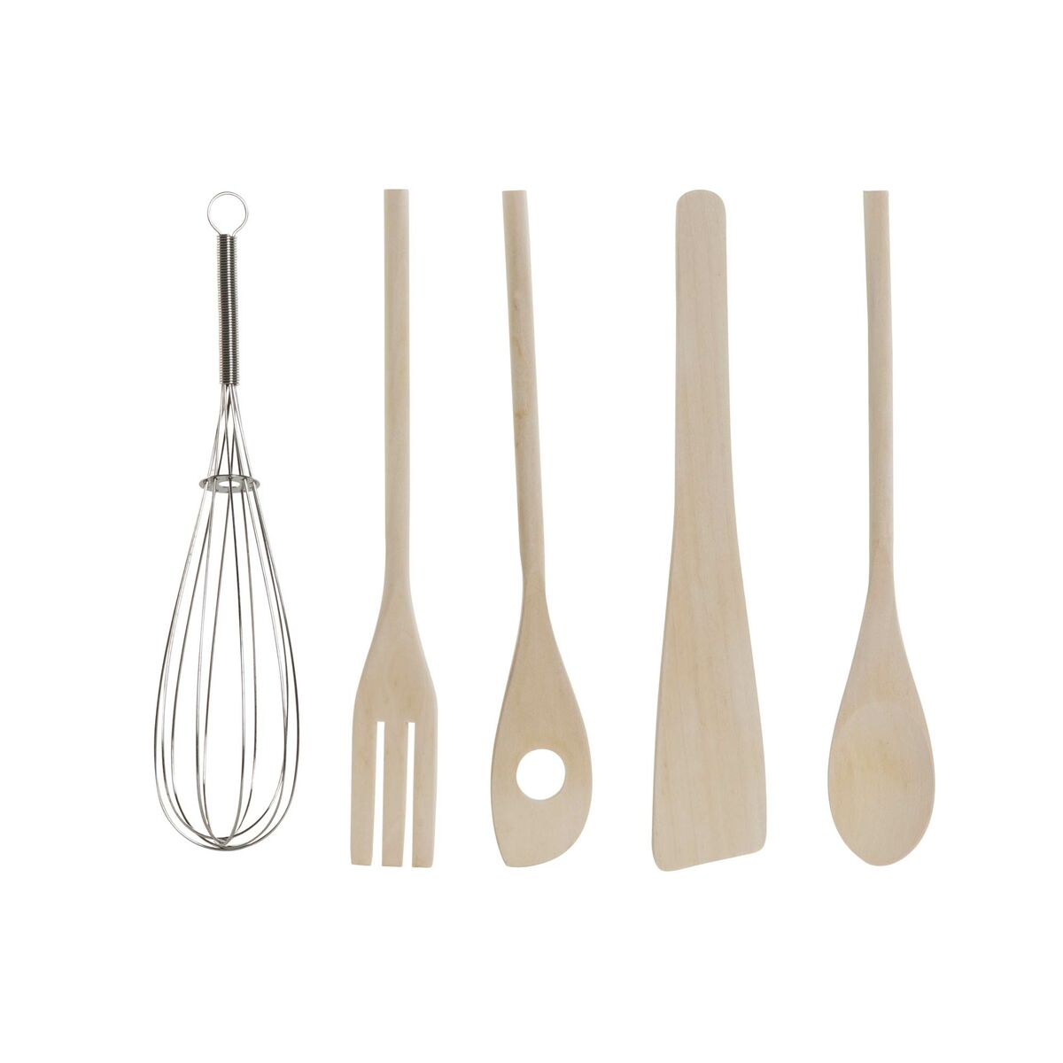 Pot for Kitchen Utensils Home ESPRIT Bamboo Porcelain 6 Pieces