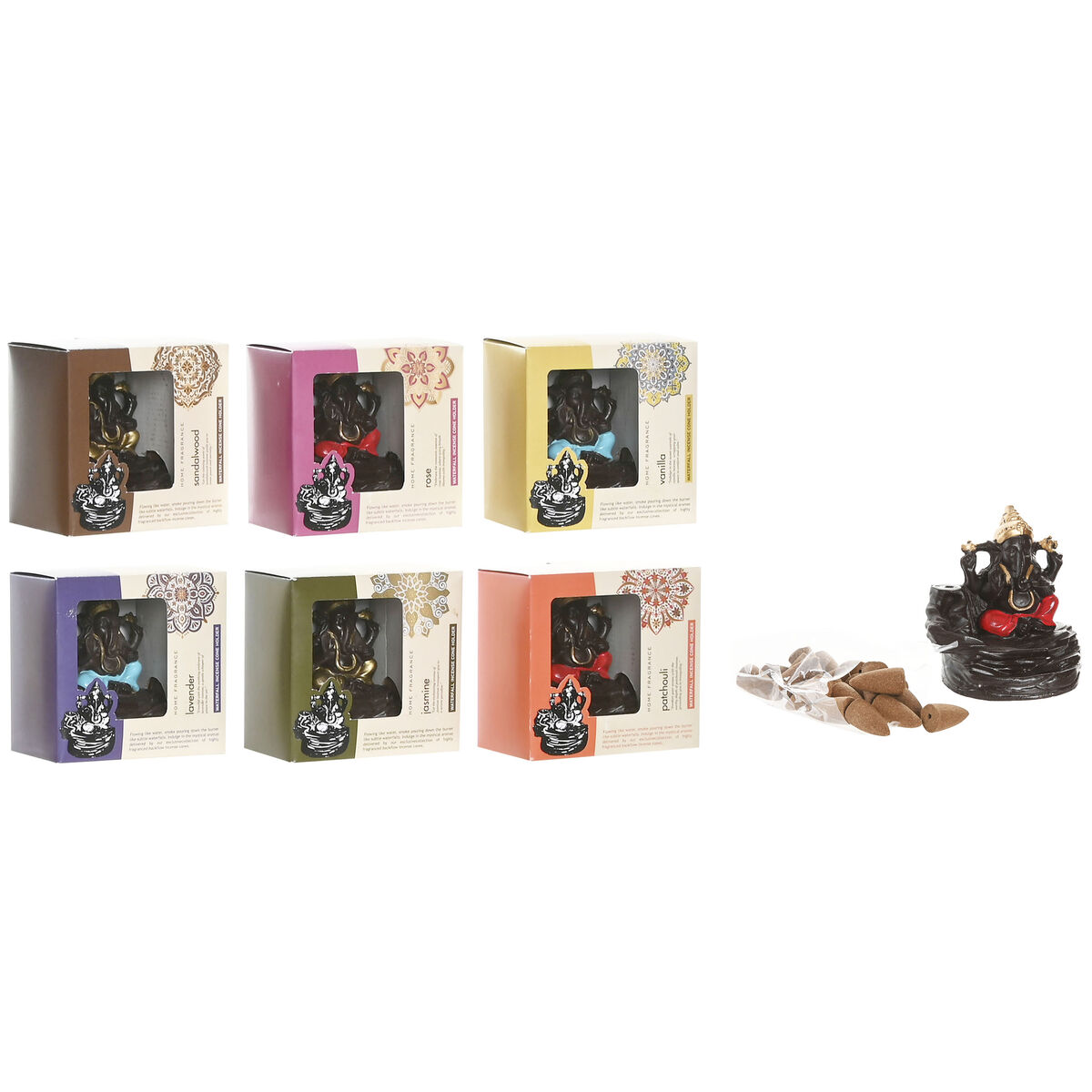 Holder Home ESPRIT Ceramic Mandala Indian Man 13 x 8 x 12,5 cm Incense (6 Units) Holder Home ESPRIT Ceramic Mandala Indian Man 13 x 8 x 12,5 cm Incense (6 Units)