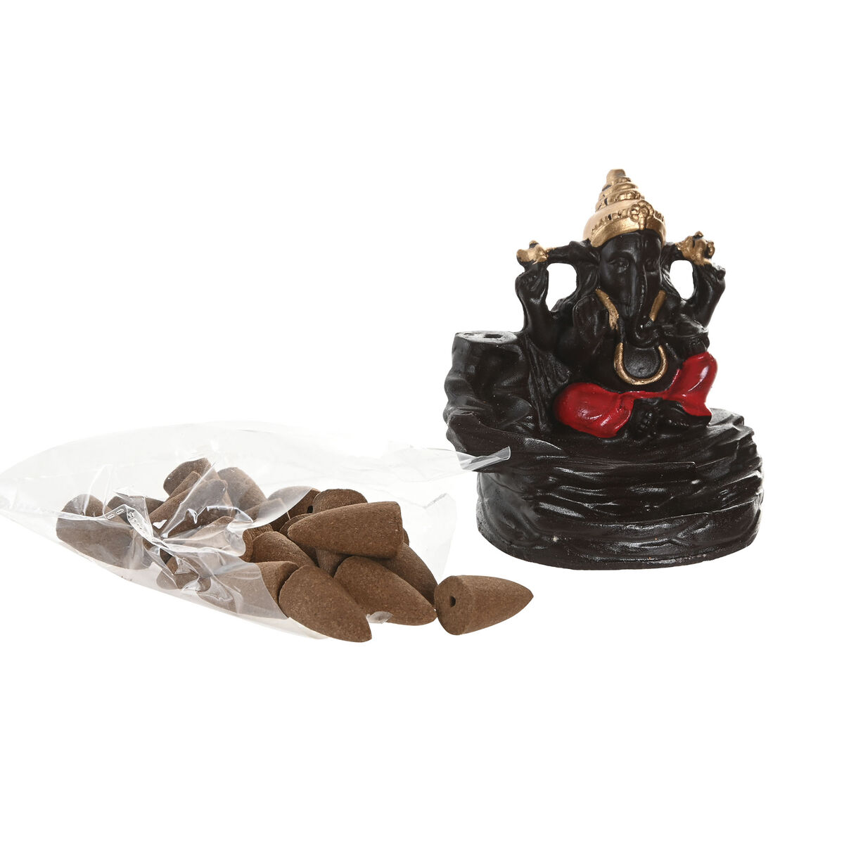 Holder Home ESPRIT Ceramic Mandala Indian Man 13 x 8 x 12,5 cm Incense (6 Units)