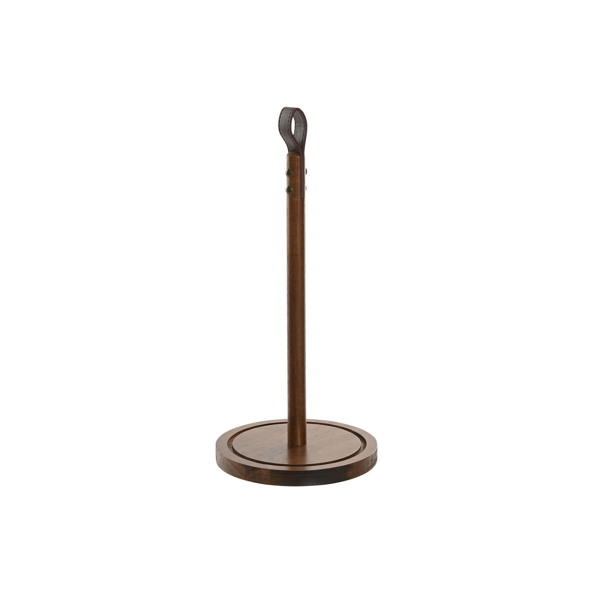 Kitchen Paper holder Home ESPRIT Natural Polyurethane Acacia 15 x 15 x 33 cm