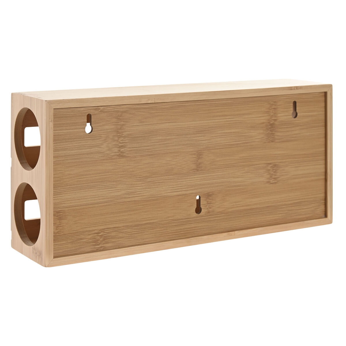 Kitchen Paper holder Home ESPRIT Natural Bamboo 33,5 x 7 x 14,5 cm