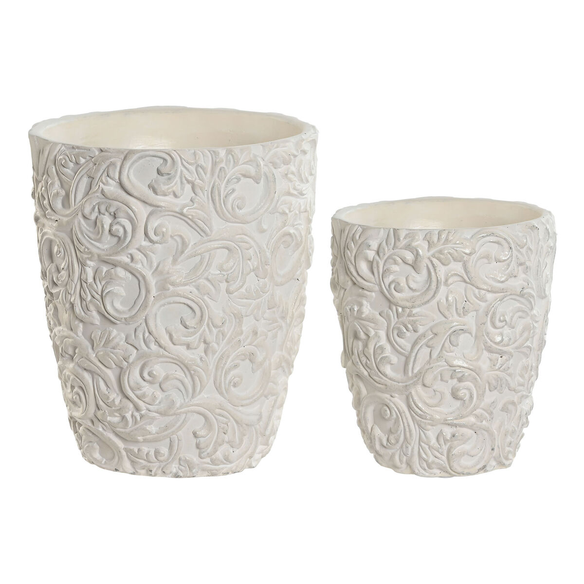 Planter Home ESPRIT Cement 24 x 24 x 28 cm (2 Pieces) Planter Home ESPRIT Cement 24 x 24 x 28 cm (2 Pieces)