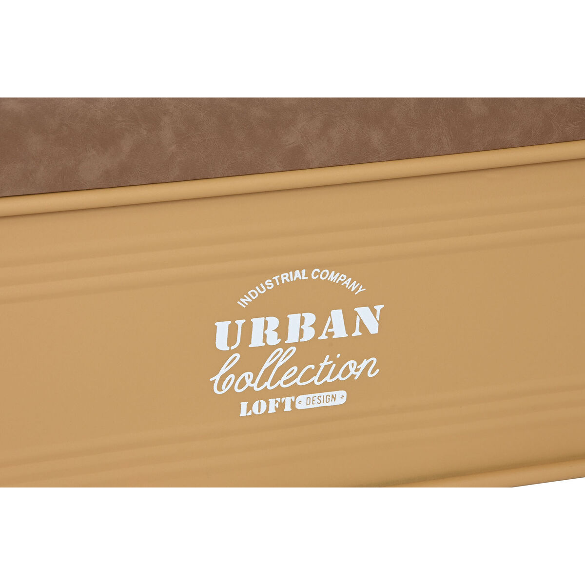 Set of Chests Home ESPRIT Polyurethane Metal Urban 69,5 X 36,5 X 38,5 cm (3 Units)
