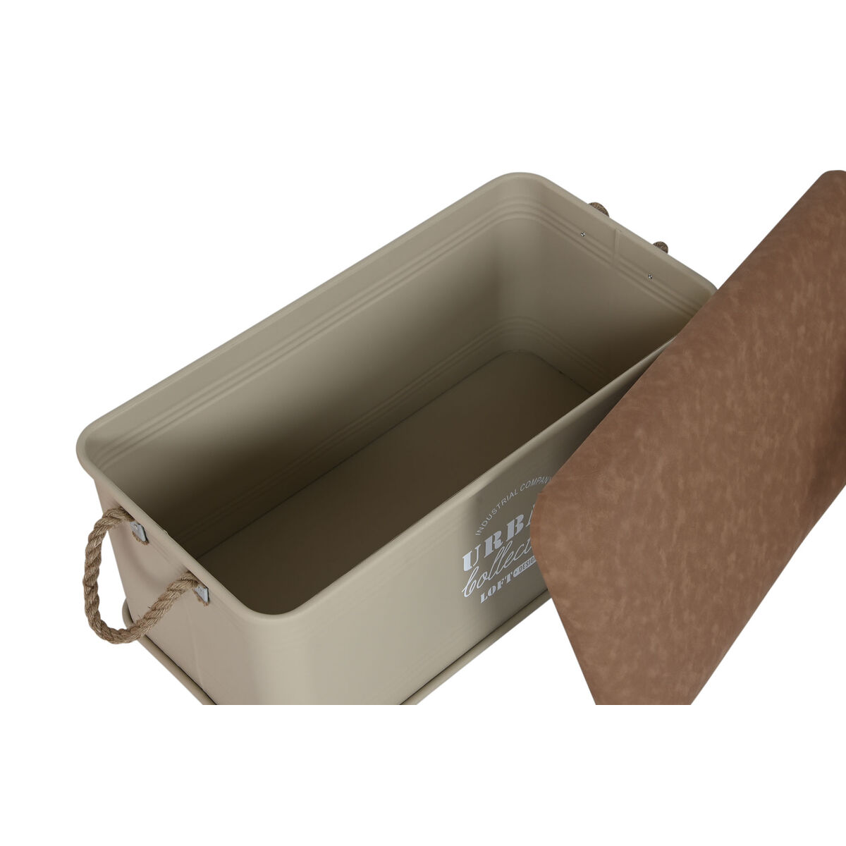 Set of Chests Home ESPRIT Polyurethane Metal Urban 69,5 X 36,5 X 38,5 cm (3 Units)