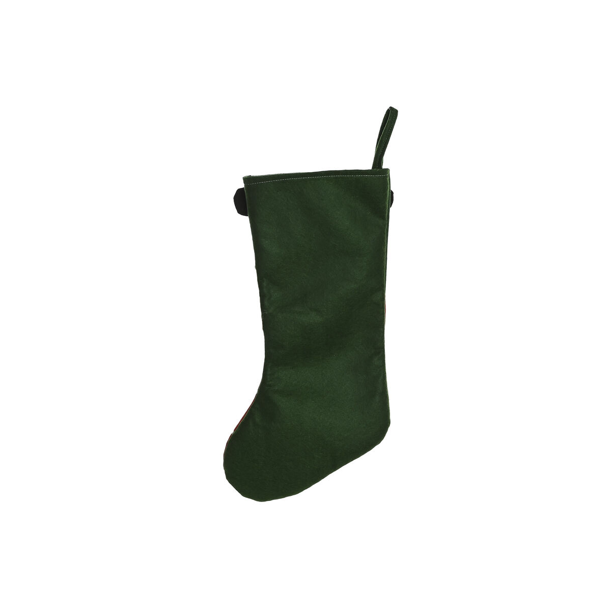 Christmas Stocking Home ESPRIT Black Red Green 28 x 2 x 50 cm