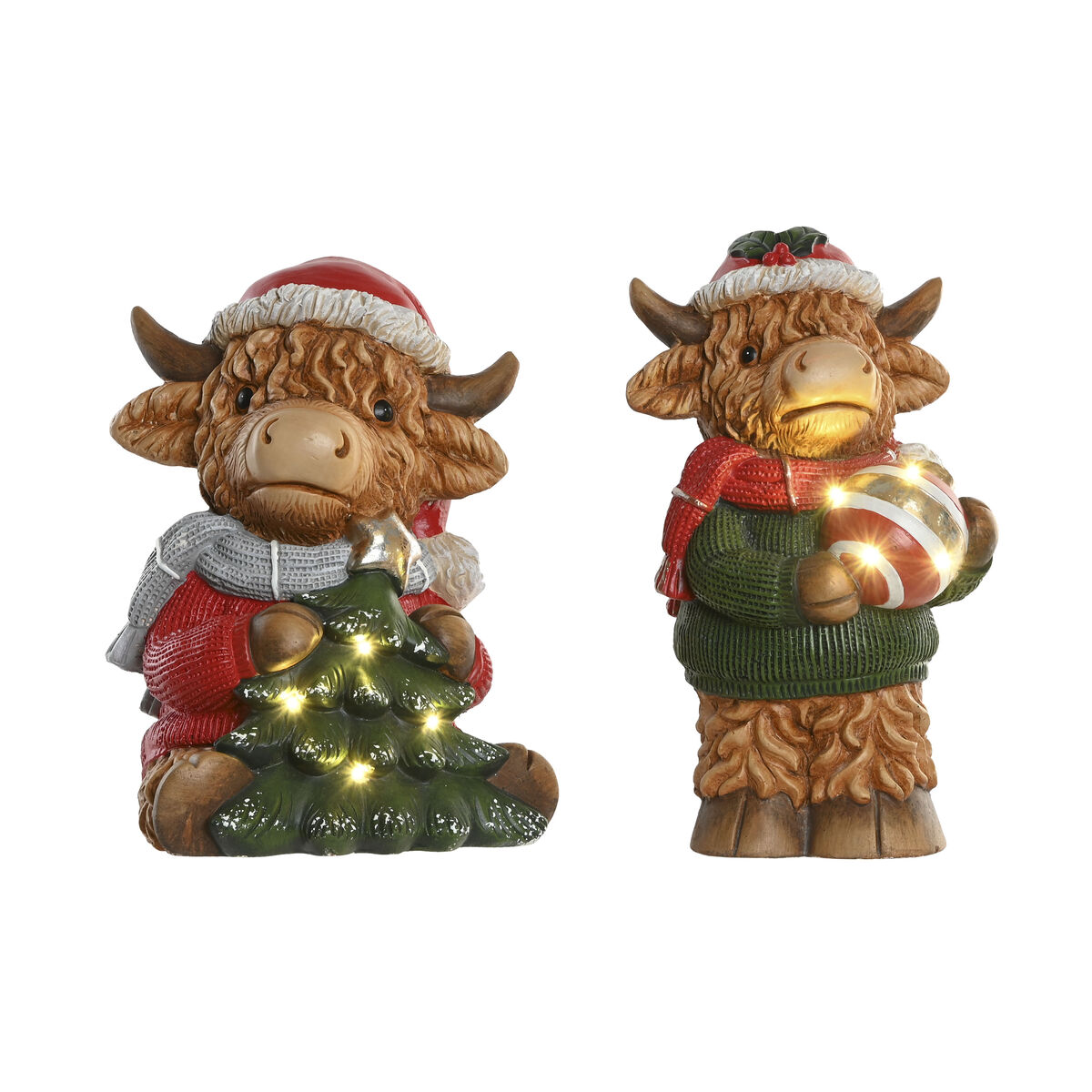 Christmas bauble Home ESPRIT Multicolour 22,5 X 19 X 38 CM (2 Units)