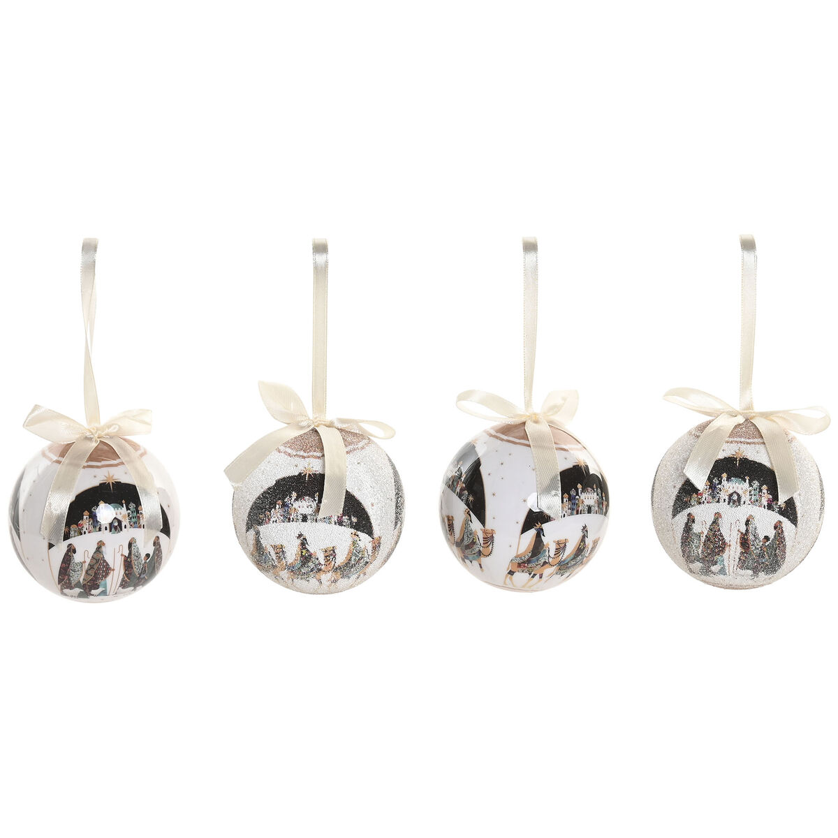 Christmas Bauble Home ESPRIT Multicolour PVC (14 Pieces)