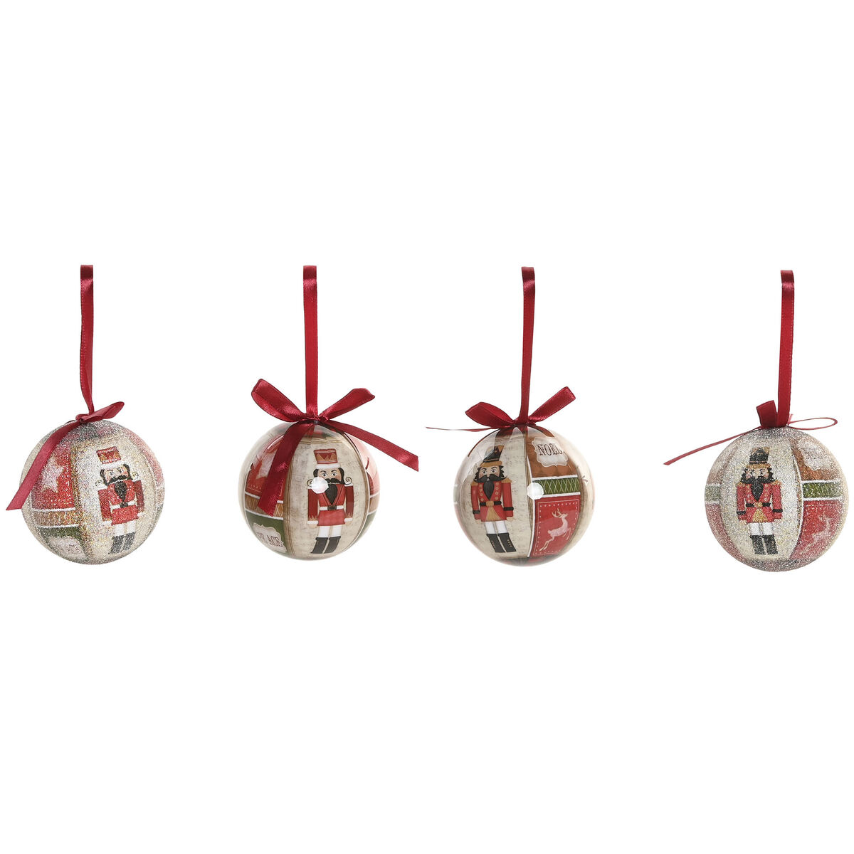 Christmas Bauble Home ESPRIT Multicolour PVC (14 Pieces)