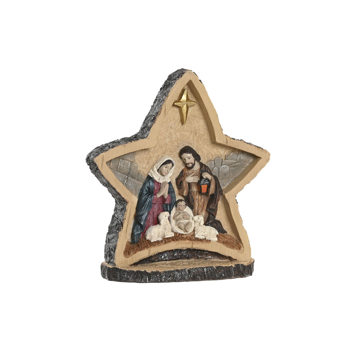 Christmas nativity set Home ESPRIT Multicolour Resin