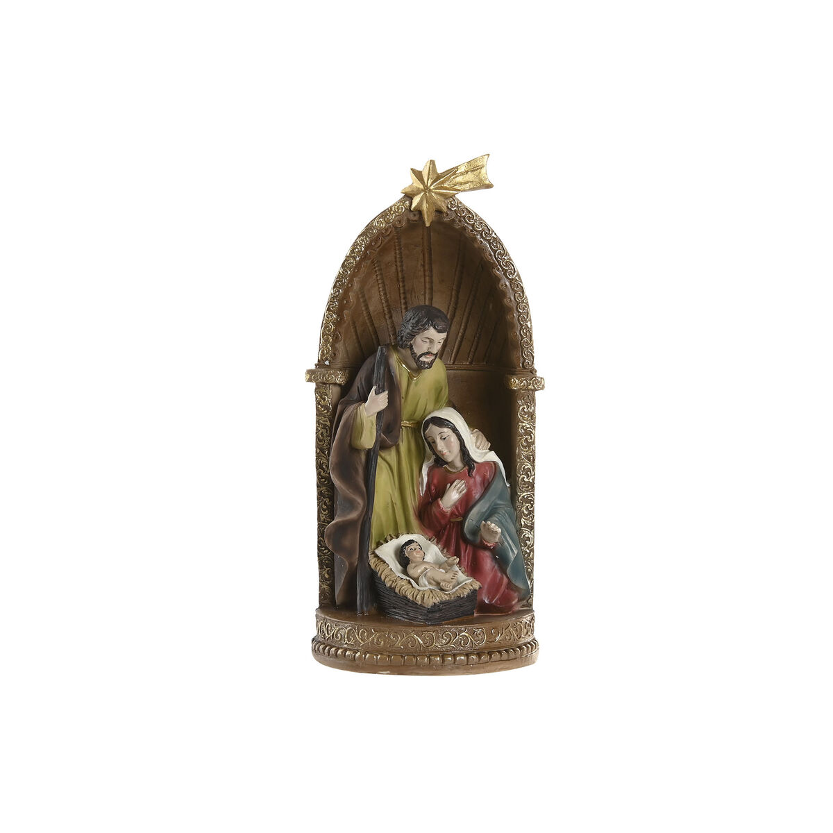Christmas nativity set Home ESPRIT Multicolour Resin