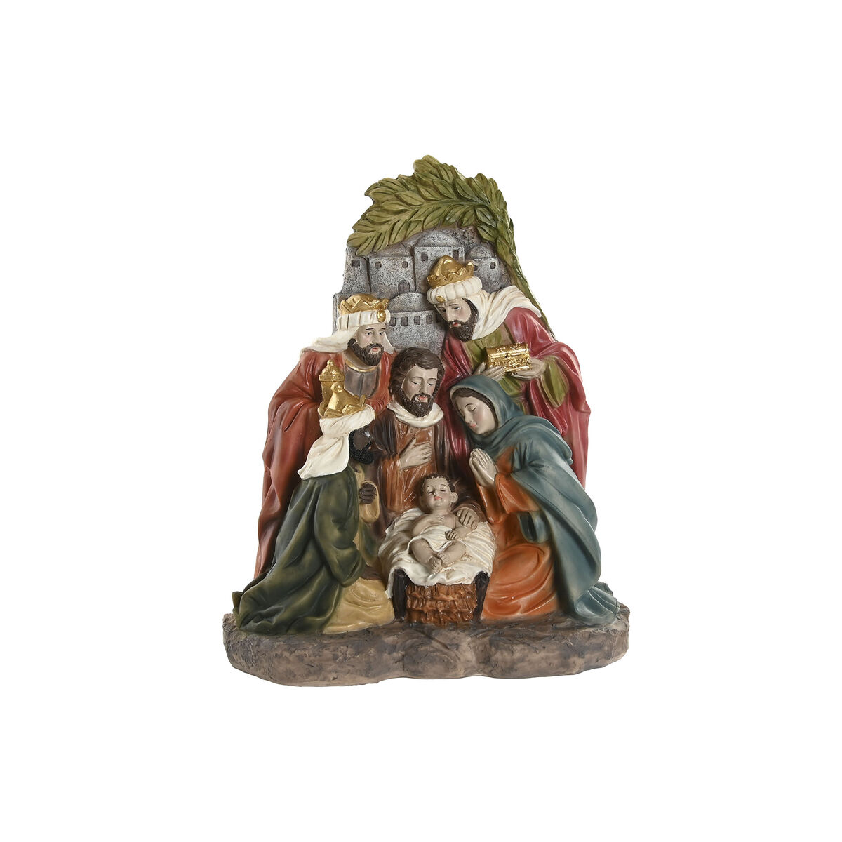 Christmas nativity set Home ESPRIT Multicolour Resin