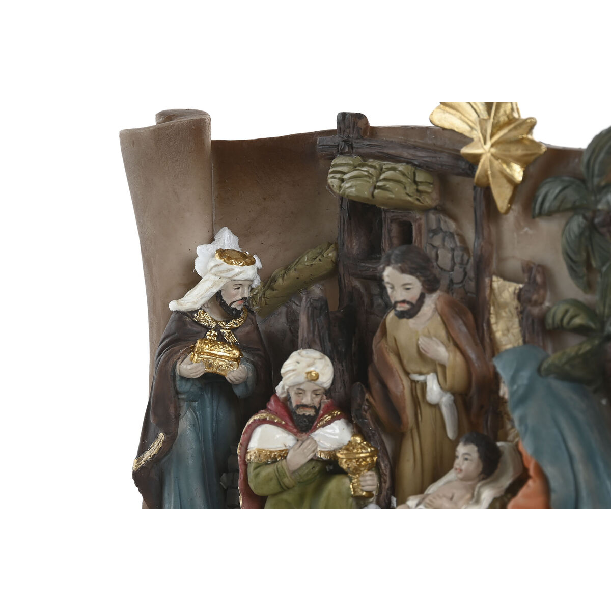 Christmas nativity set Home ESPRIT Multicolour Resin