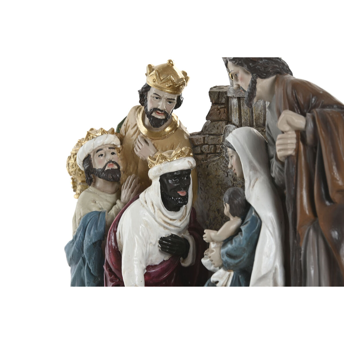 Christmas nativity set Home ESPRIT Multicolour Resin