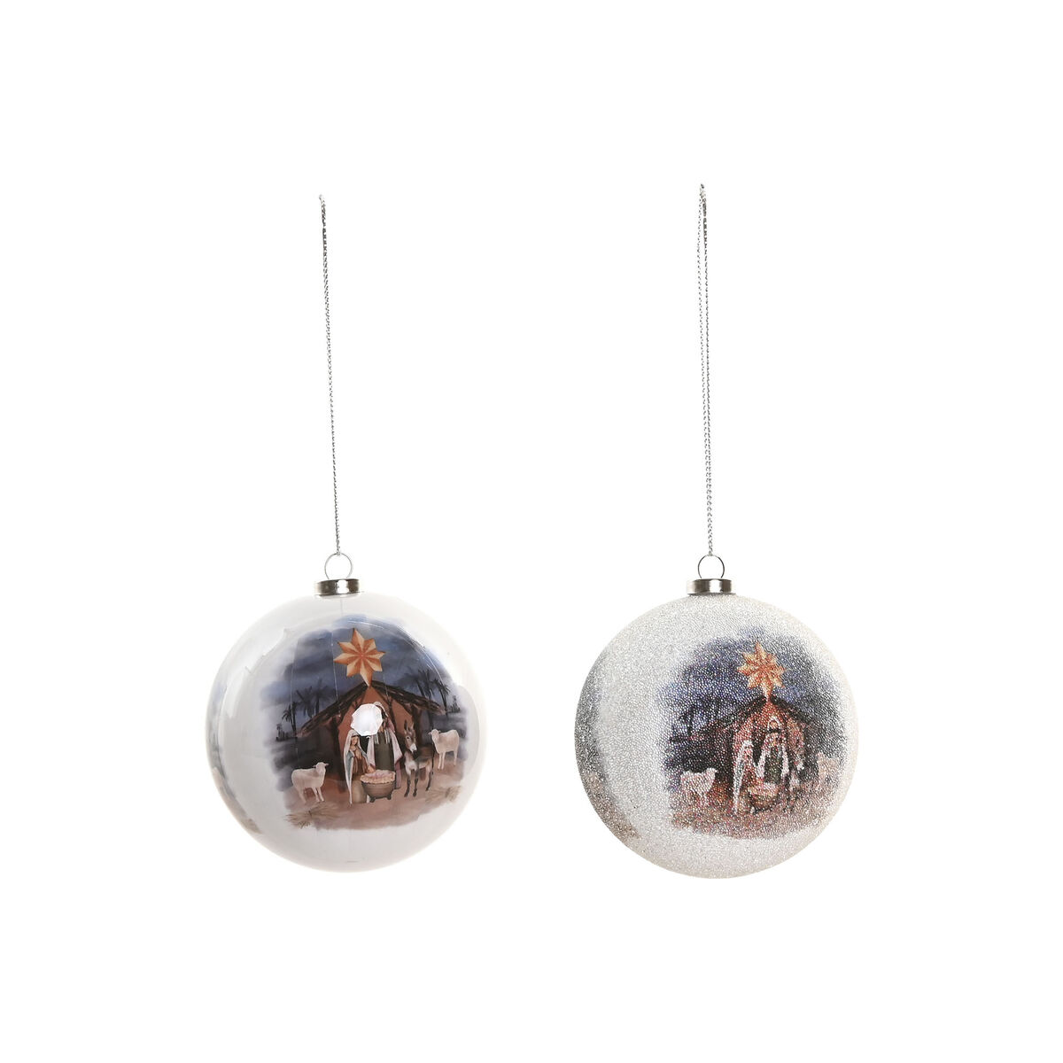 Christmas Bauble Home ESPRIT Multicolour PVC (14 Pieces)