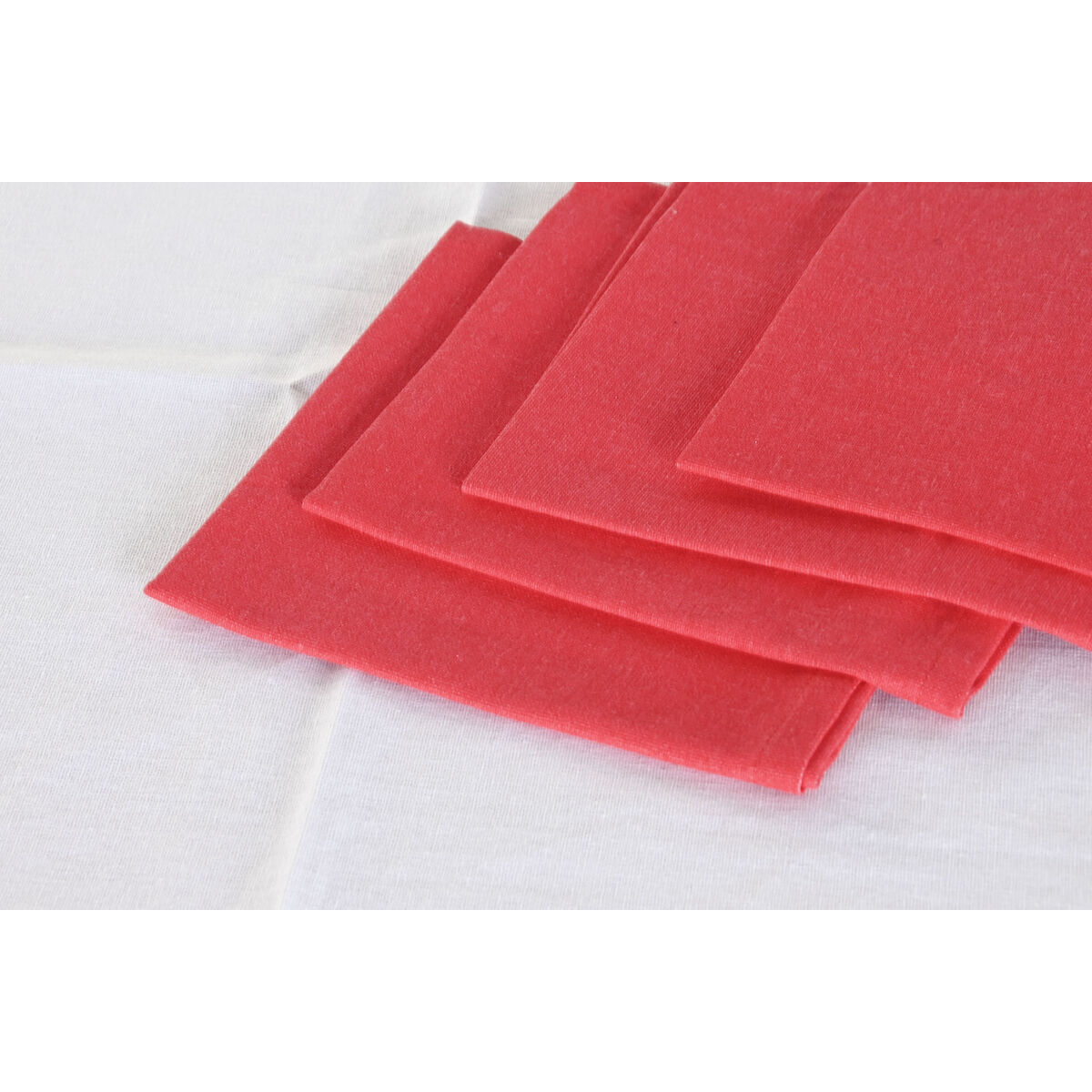 Stain-proof resined tablecloth Home ESPRIT White Red Green Beige (9 Pieces)