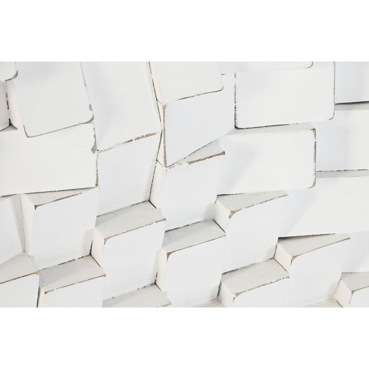 Decorative Figure Home ESPRIT White Modern 90 x 4 x 90 cm