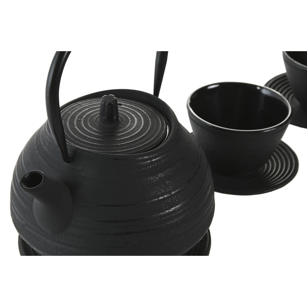 Teapot Home ESPRIT Black Stainless steel Iron 800 ml