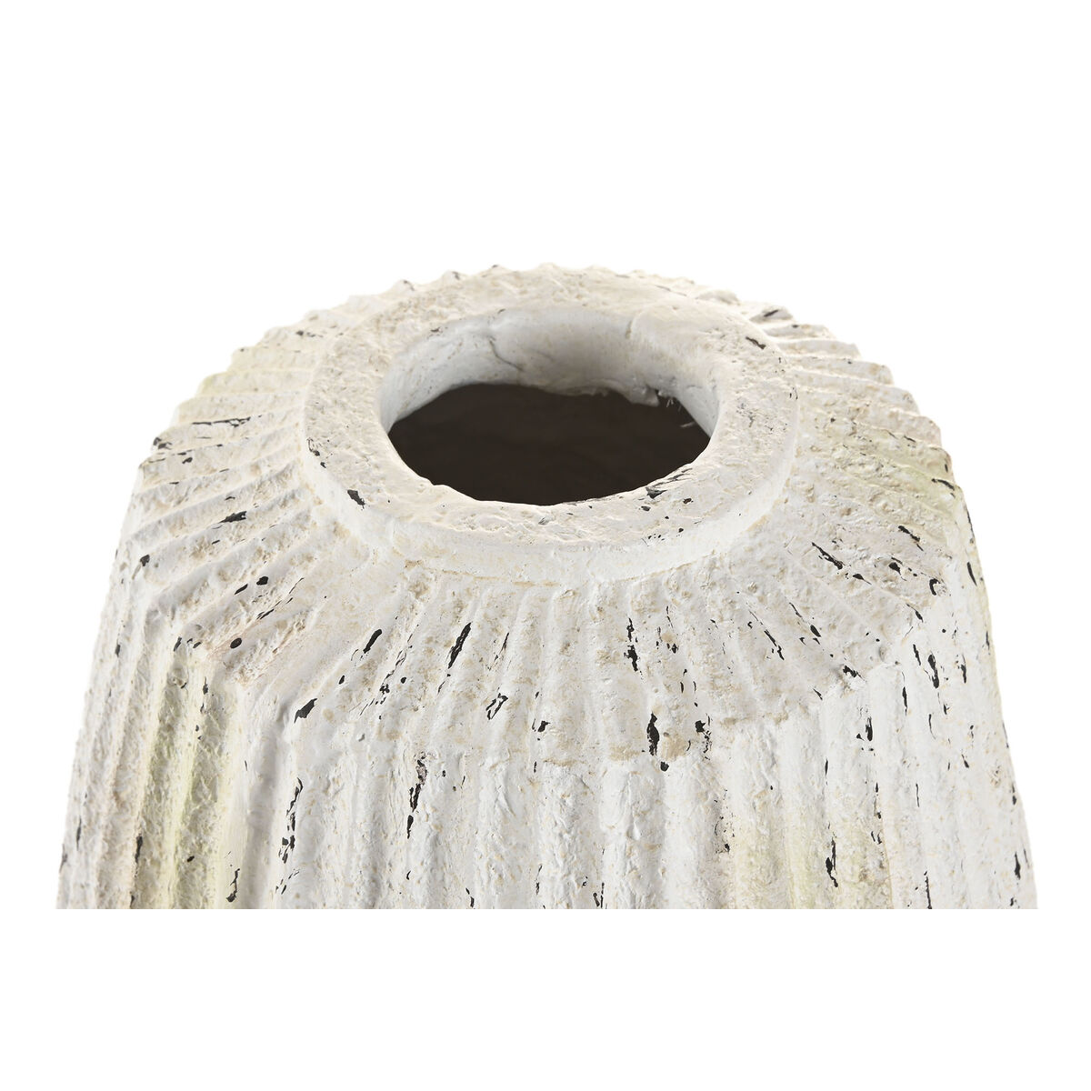 Vase Home ESPRIT White Magnesium 28 x 28 x 41 cm