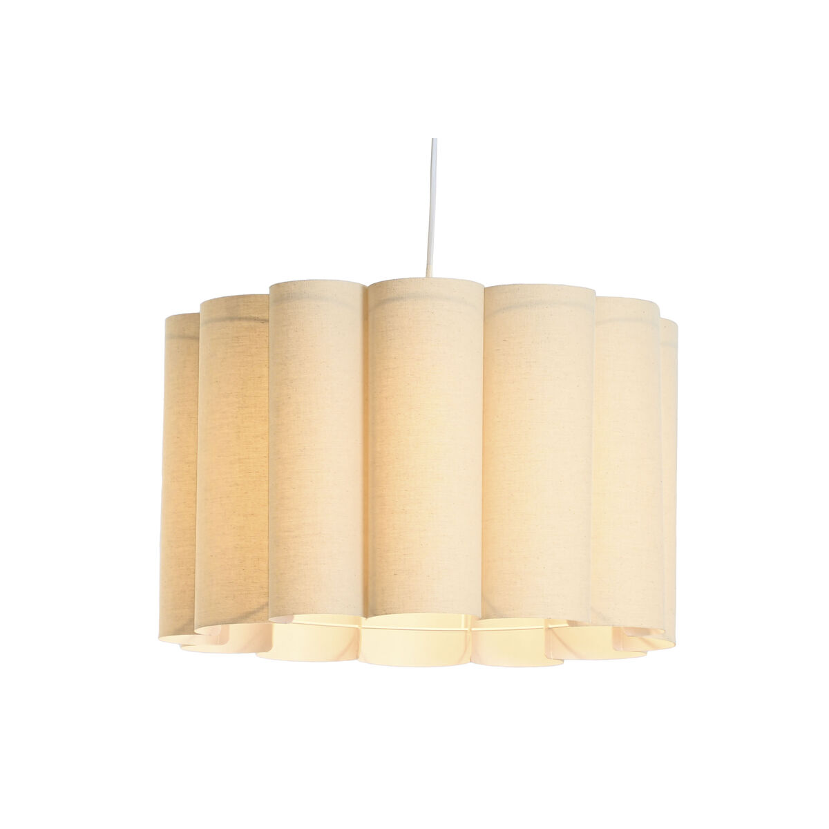 Ceiling Light Home ESPRIT White Beige Metal 50 W 50 x 50 x 30 cm