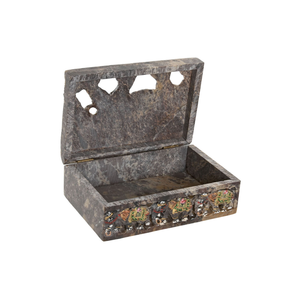 Jewelry box Home ESPRIT Brown Multicolour 15 X 10 X 5,5 CM