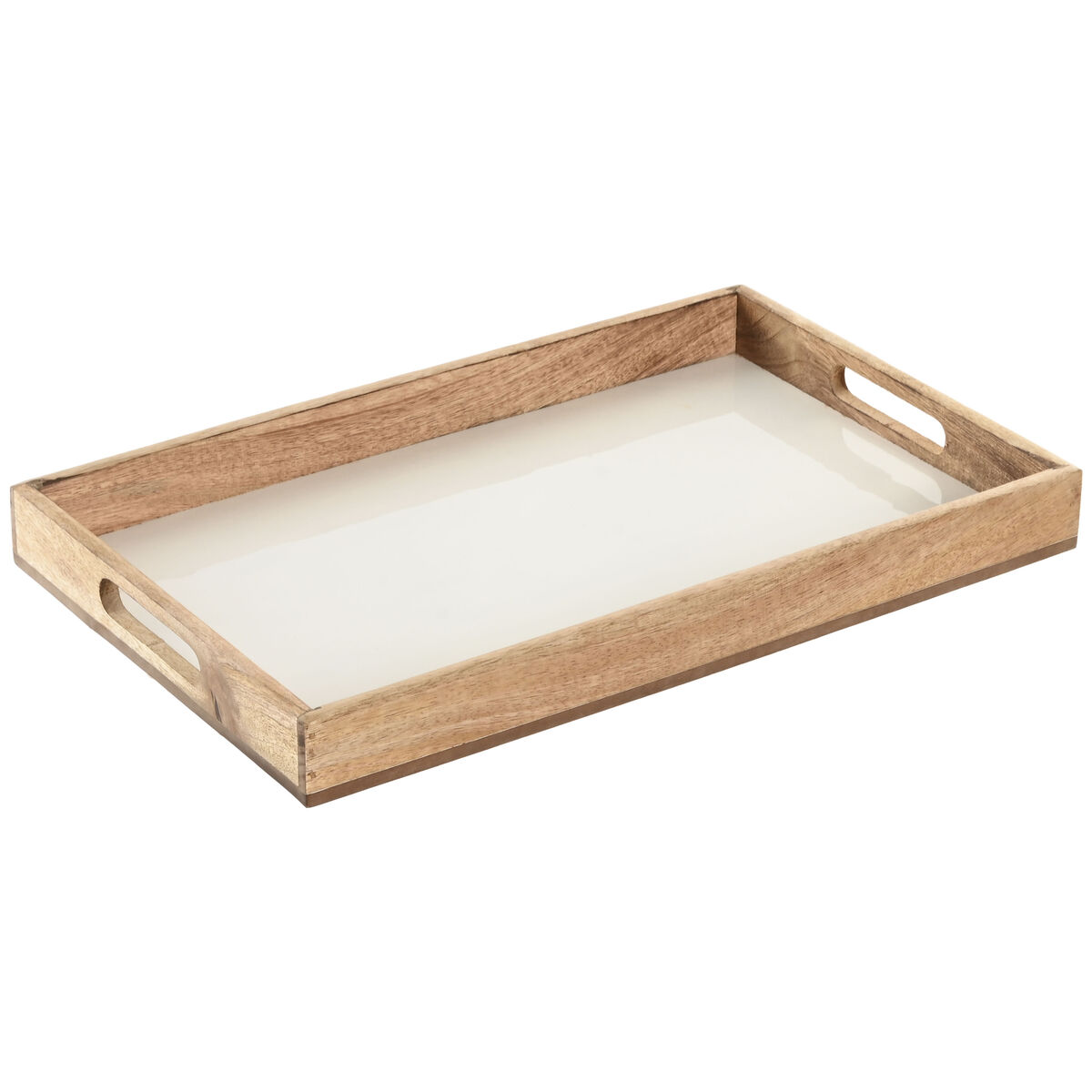 Snack tray Home ESPRIT White Natural