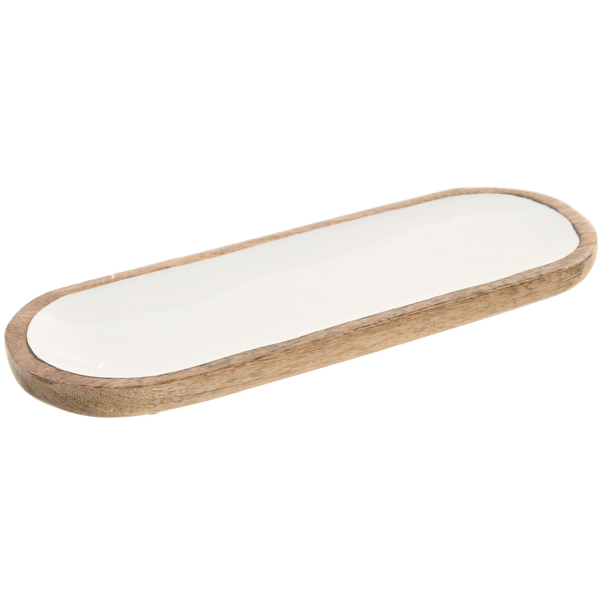 Snack tray Home ESPRIT White Natural Snack tray Home ESPRIT White Natural