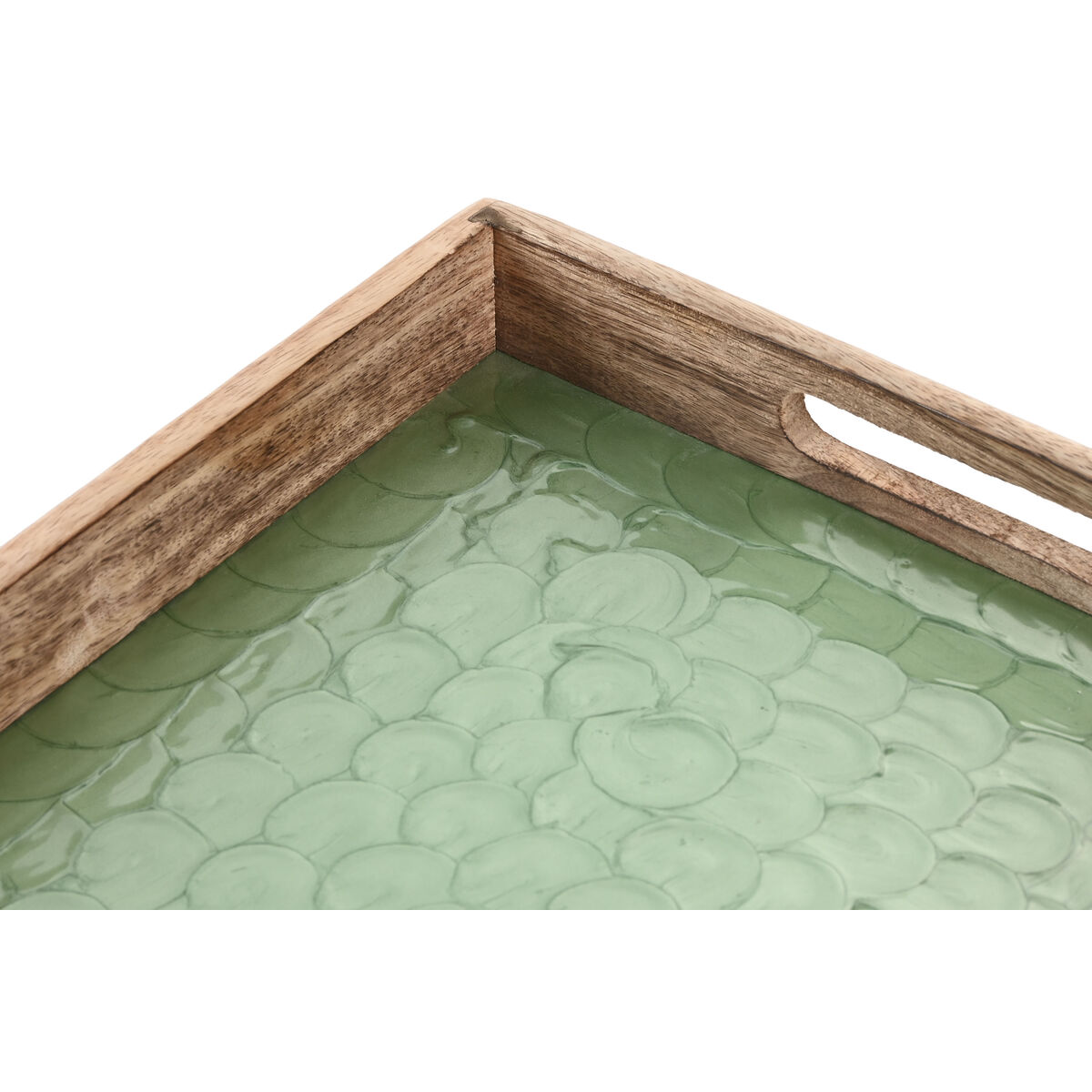 Snack tray Home ESPRIT Green Natural Modern