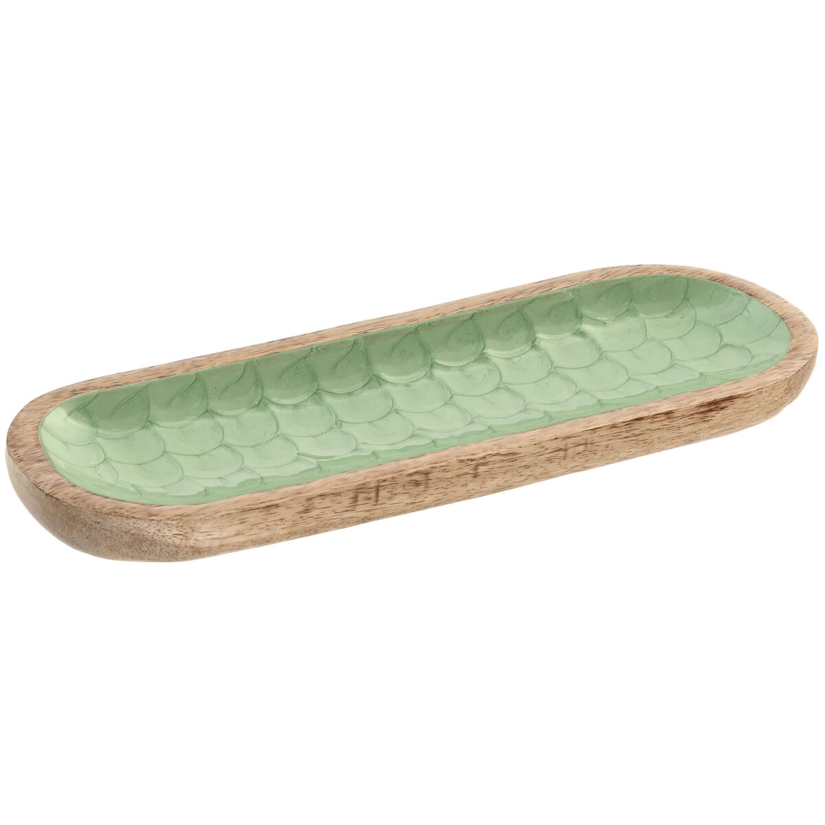 Snack tray Home ESPRIT Green Natural Modern Snack tray Home ESPRIT Green Natural Modern