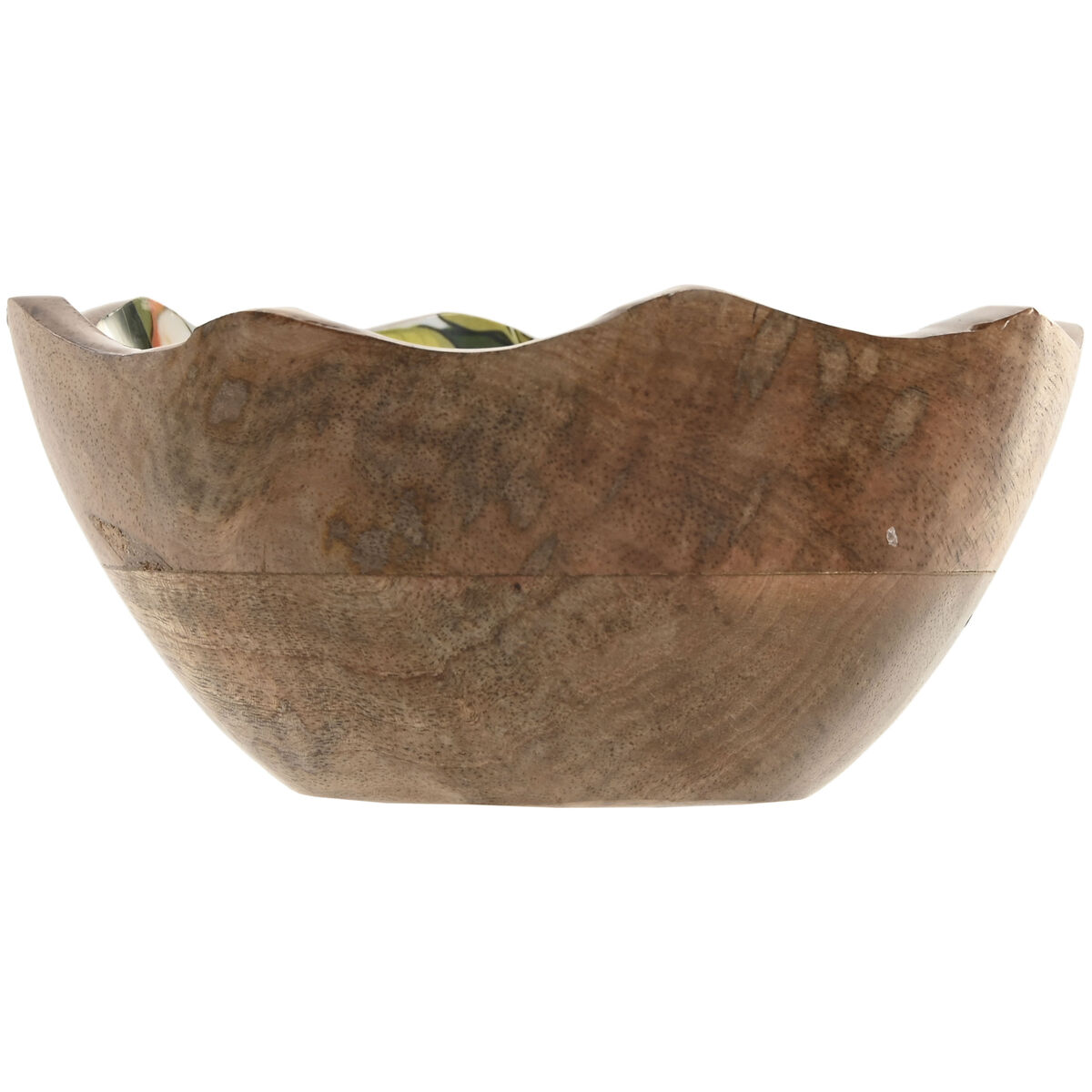 Snack Bowl Home ESPRIT Multicolour Mango wood Lacquered 15 x 15 x 6,5 cm