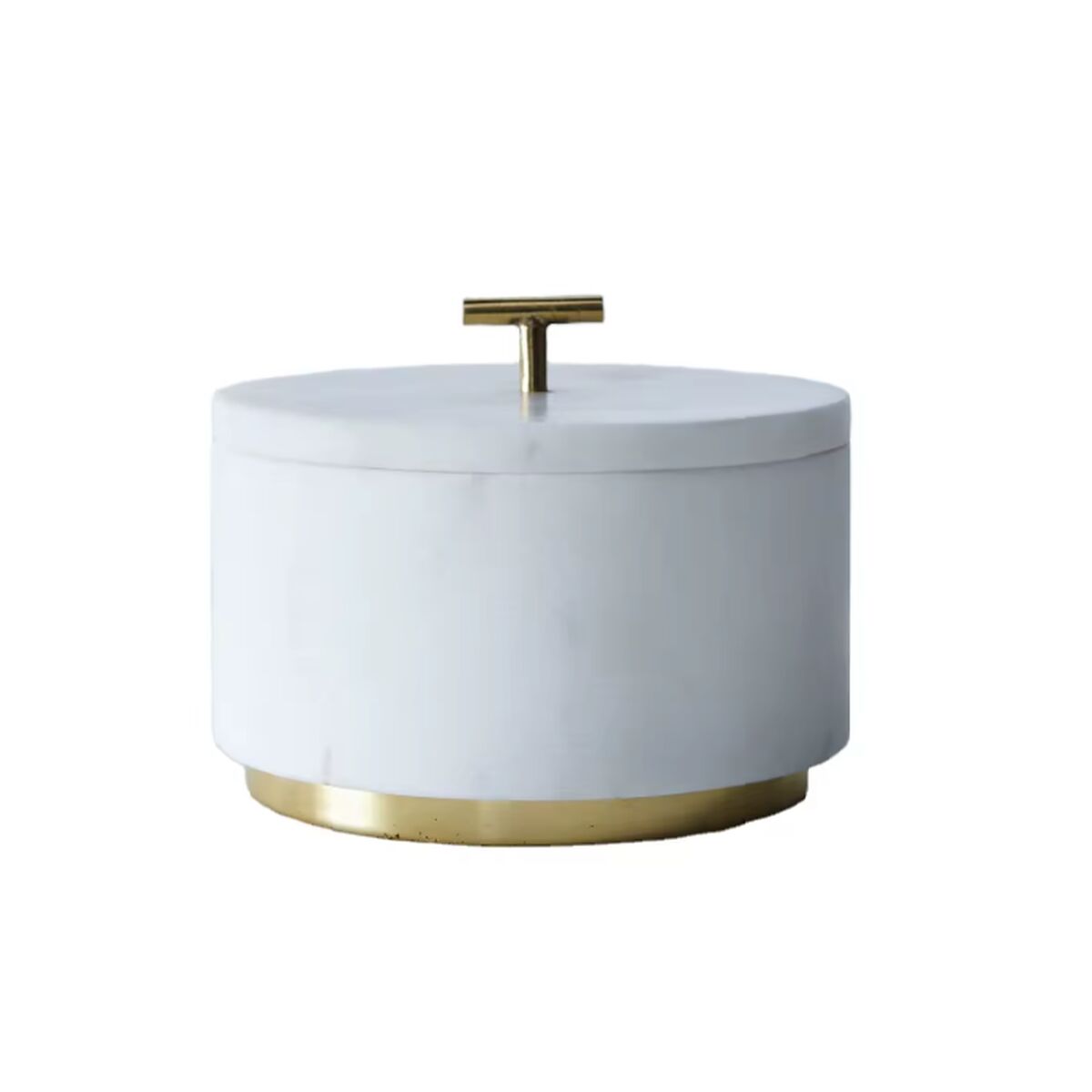 Salt Shaker with Lid Home ESPRIT White Golden 7,6 x 7,6 x 10 cm 7,6 X 7,6 X 12 CM Salt Shaker with Lid Home ESPRIT White Golden 7,6 x 7,6 x 10 cm 7,6 X 7,6 X 12 CM