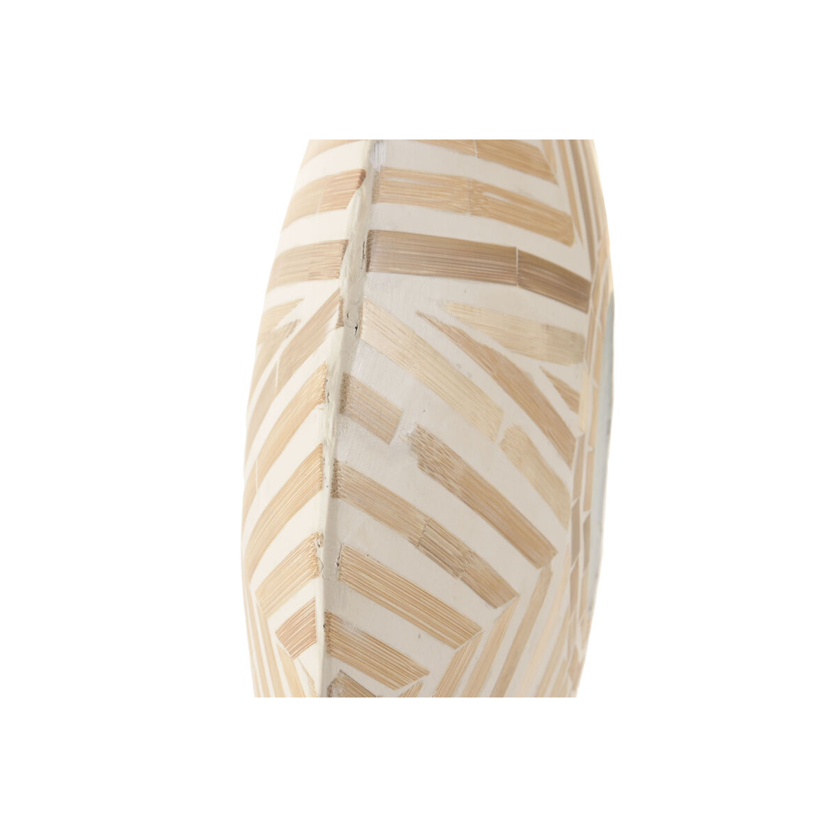 Set of 2 Vases Home ESPRIT White Brown Resin Bamboo Natural Tropical 47 X 13 X 52 CM (2 Pieces)