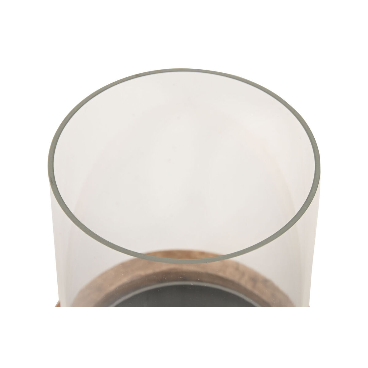 Candleholder Home ESPRIT Brown Natural Crystal Rope Mango wood