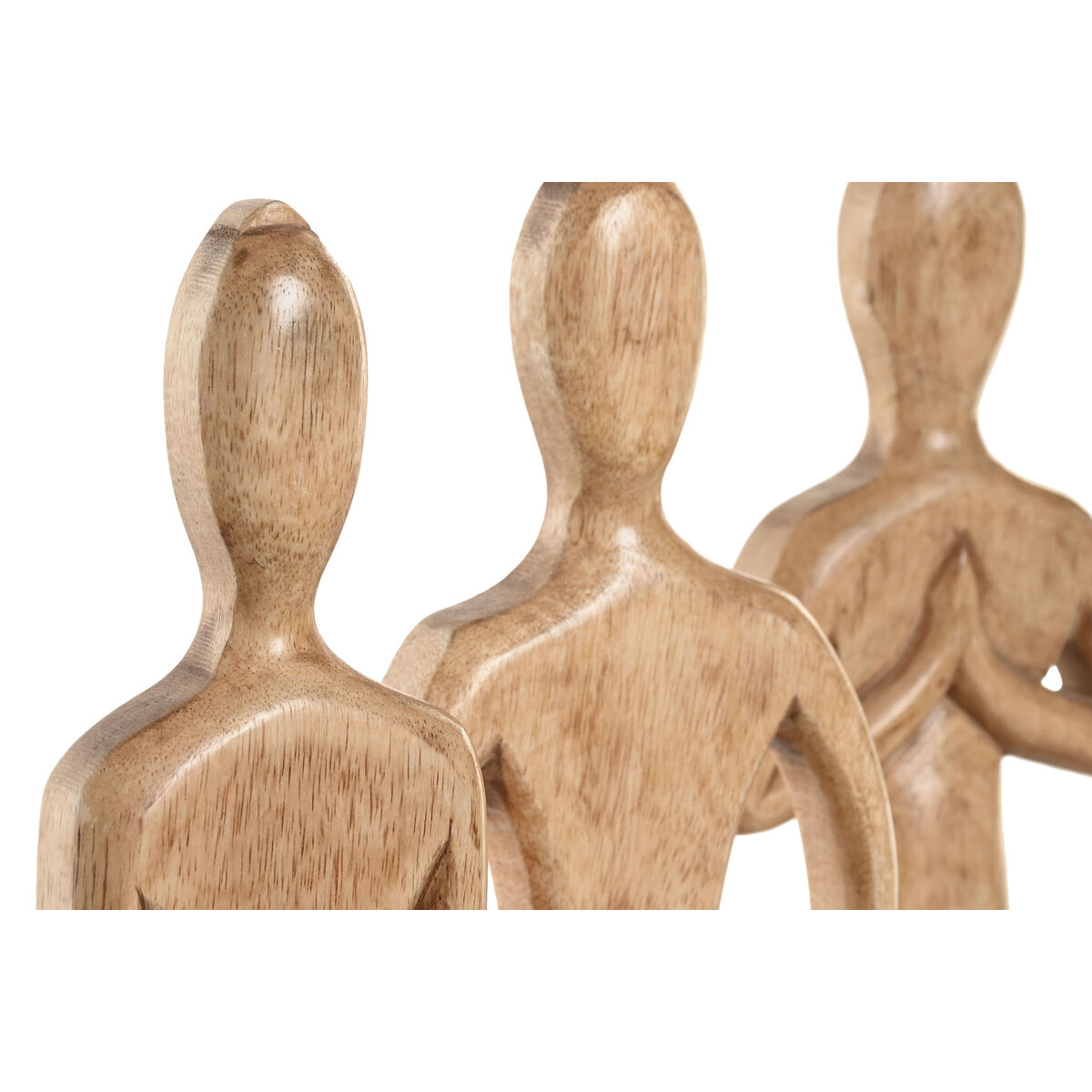 Decorative Figure Home ESPRIT Light brown Natural Yoga Arab 17,7 X 6 X 28,5 CM (3 Units)
