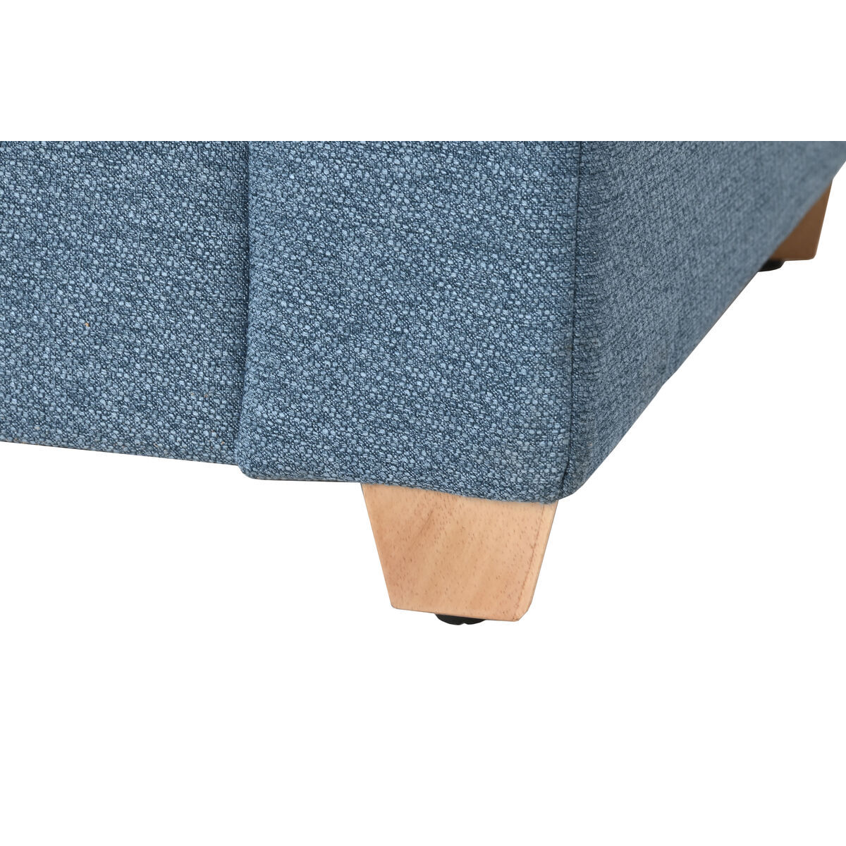 Bench Home ESPRIT Blue Polyester Wood 120 X 50 X 42 CM