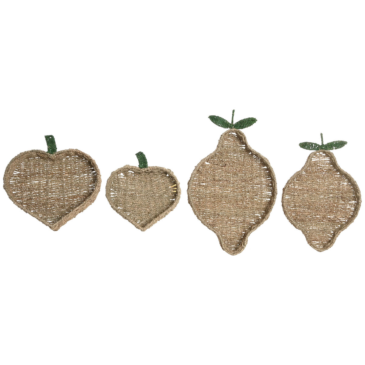 Centerpiece Home ESPRIT Green Natural Tropical 33 X 32 X 8 CM (2 Units)