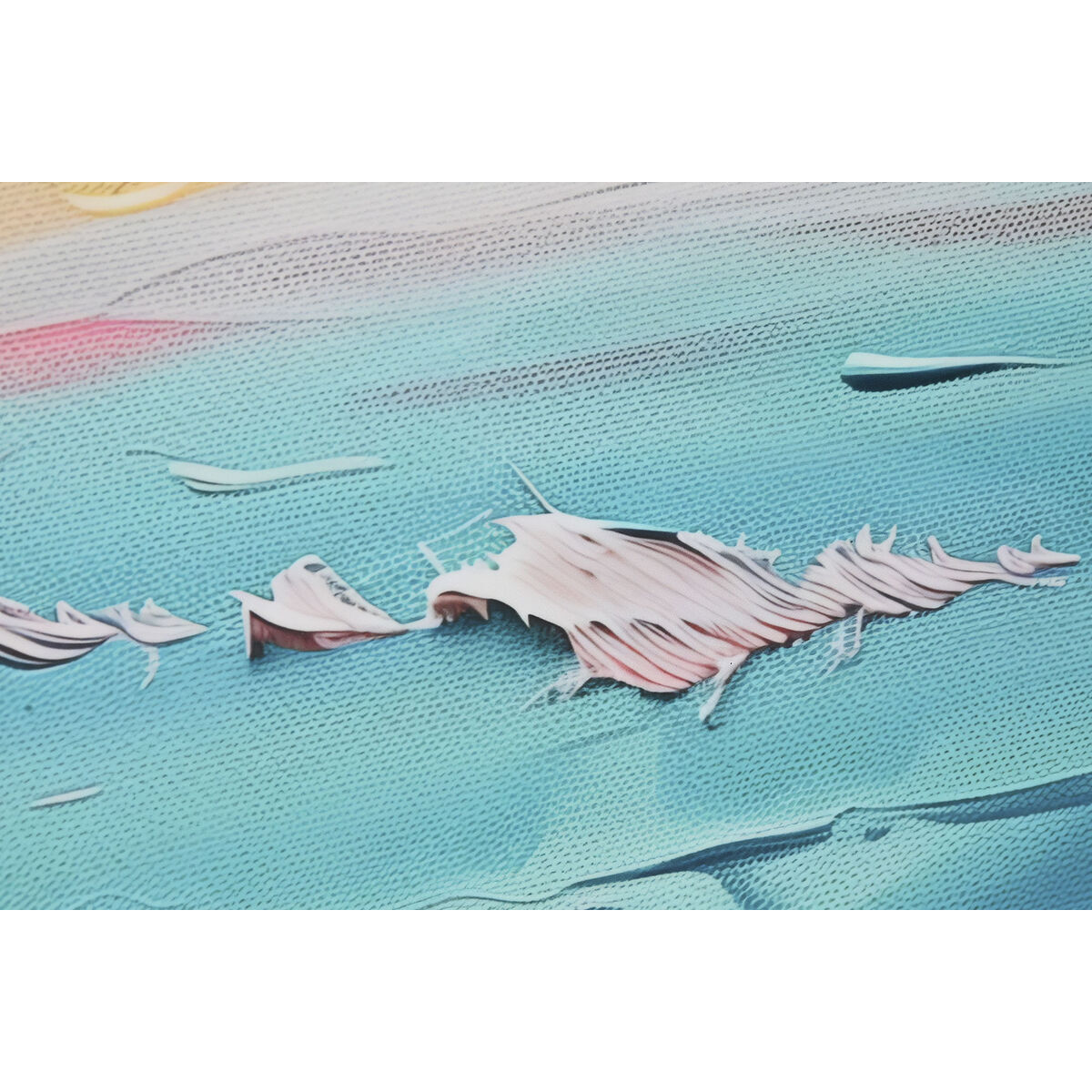 Painting Home ESPRIT Beach Mediterranean 80 x 3,5 x 120 cm (2 Units)
