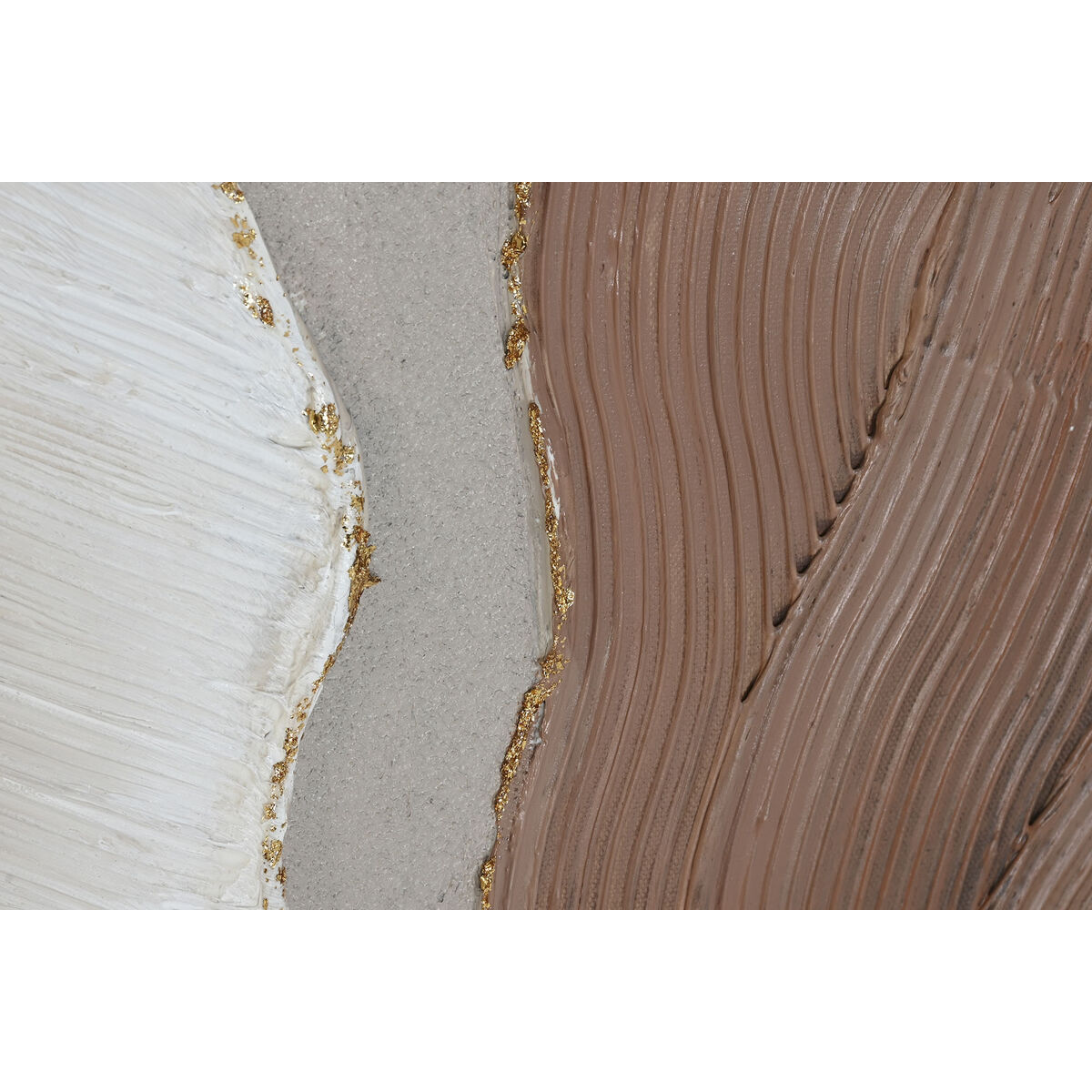 Painting Home ESPRIT White Brown Abstract Scandinavian 50 x 3 x 100 cm (2 Units)